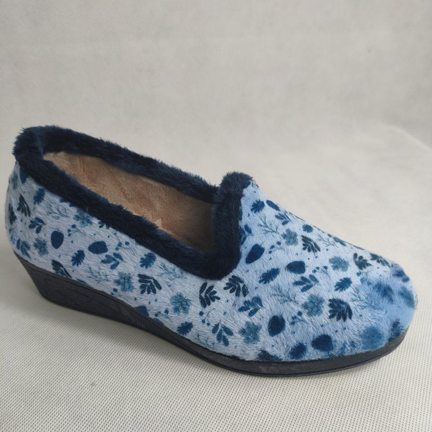 Zapatilla Mujer ANDINAS 9065 26 NUCIA Azafata con Grabado de Hojas
