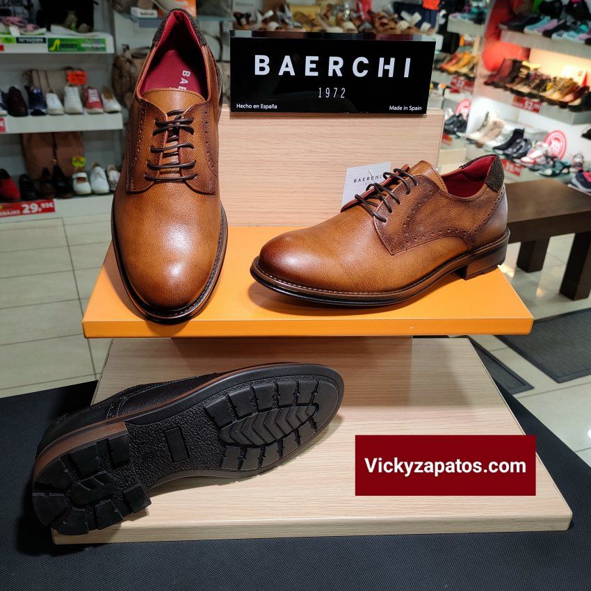 Zapato Oxford en Piel BAERCHI 4550 ZED HECHOS EN ESPAÑA Calidad y Confort Otoño Invierno 23 Madrid