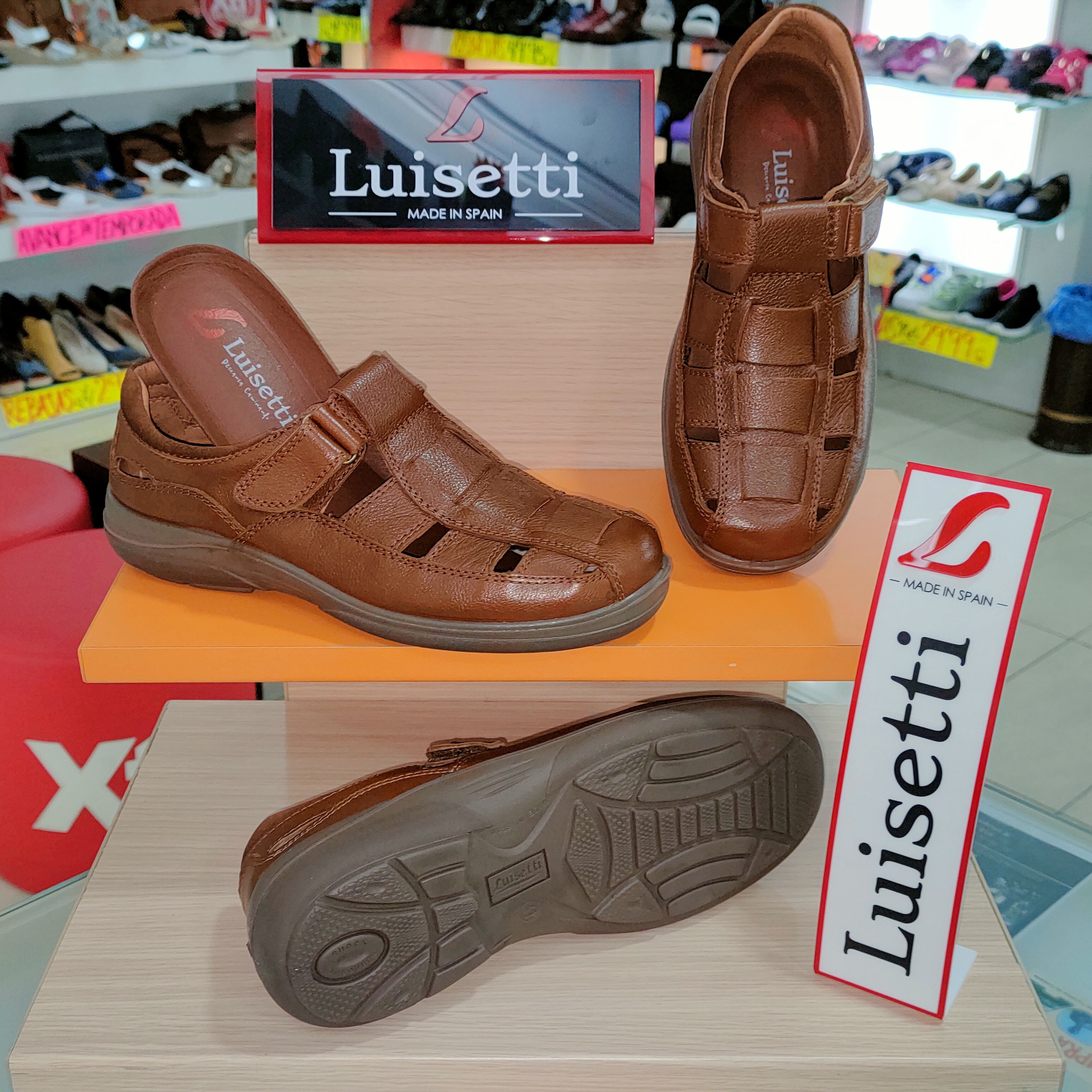 LUISETT 13451 CALZADOS VICKY SANDALIA DE PIEL CON VELCRO