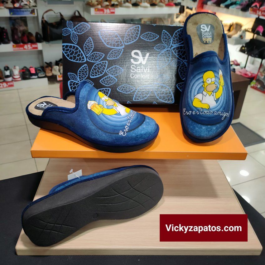 Zapatillas de LOS SIMPSON Con Plantilla Extraíble SALVI T418 HECHAS EN ESPAÑA