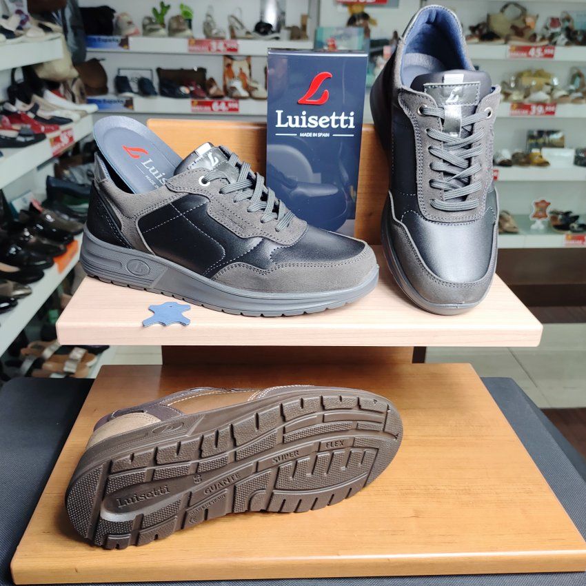 Luisetti 36224 – Deportivo casual de piel para hombre, plantilla Memory Foam  | VickyZapatos