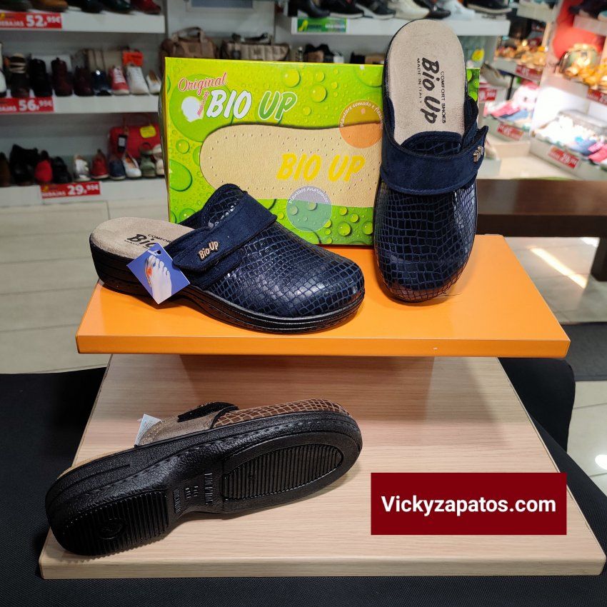 Zueco Confort Con Velcro en Licras Adaptables Especial Para Juanetes BIO UP 1536 MADE IN ITALY