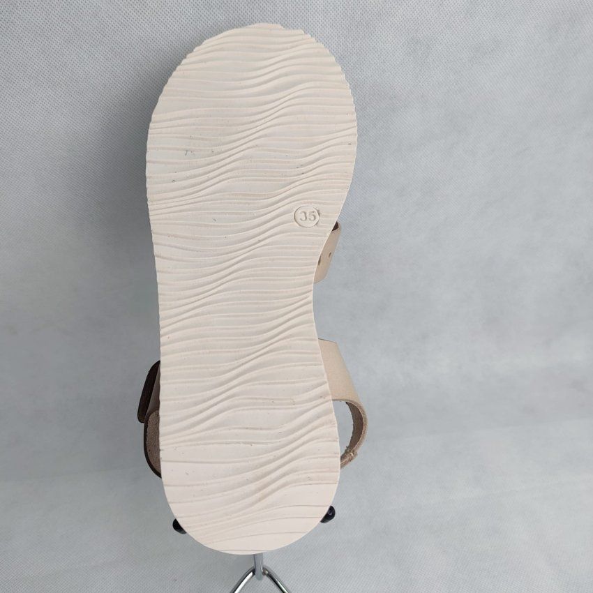 Sandalia en piel con planta de gel EVA FRUTOS 4220 – cuña baja