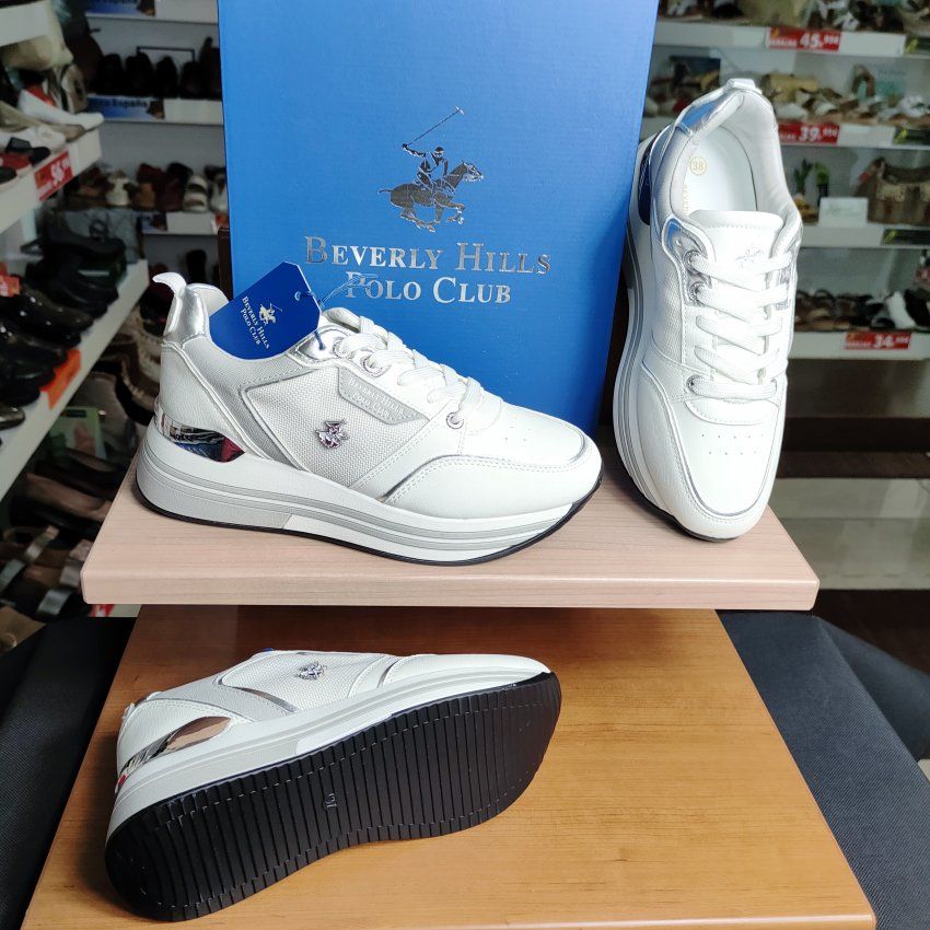 Beverly Hills Polo Club Sophia Mix – Deportivo casual de mujer con cuña baja   VICKY Zapatos