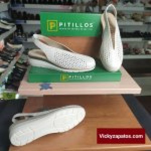 Sandalia PITILLOS 10370 Confort de Piel con Puntera Cerrada Hechas en España