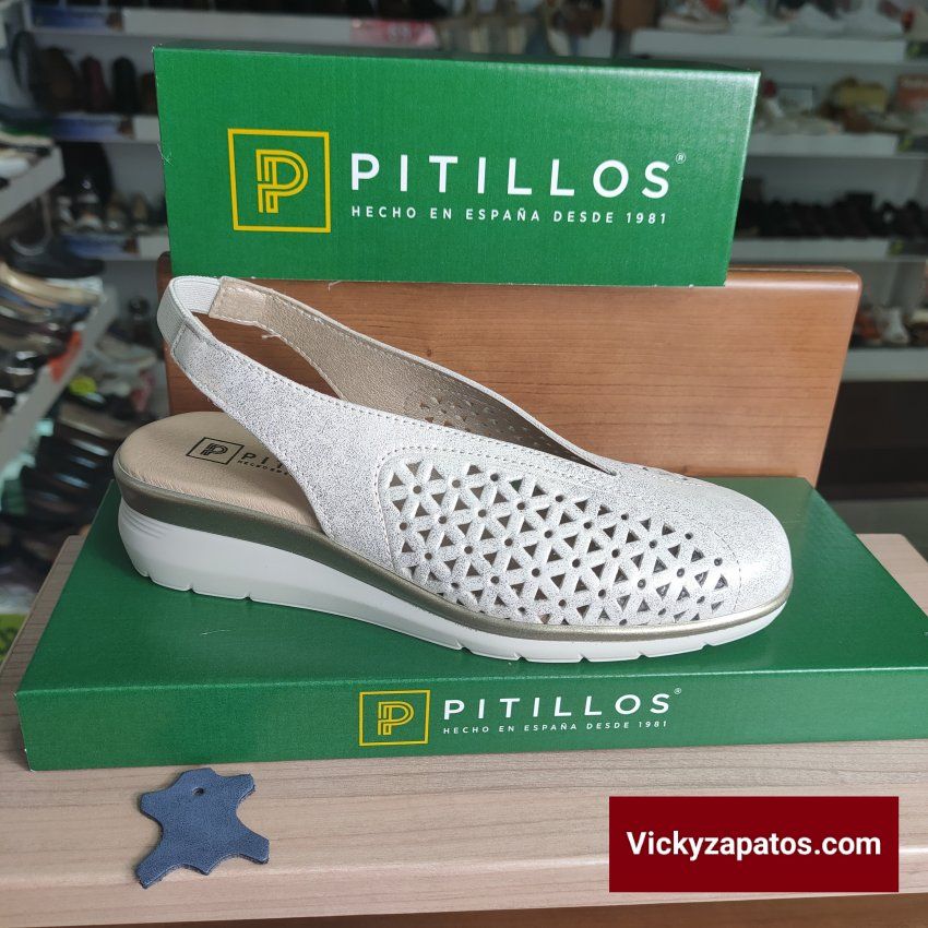Sandalia PITILLOS 10370 Confort de Piel con Puntera Cerrada Hechas en España