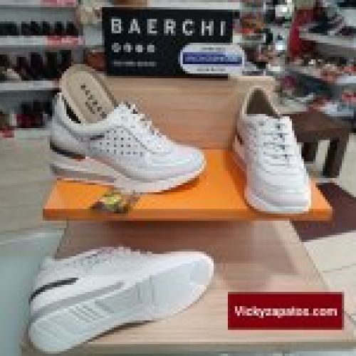 Deportivo de Cordón Casual En Piel BAERCHI WOMAN 39011 SIRI Hecho en España Primavera Verano 24