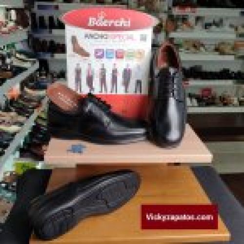 Zapato de Cordón Profesional Ancho Especial Plantilla Extraíble Todo Piel BAERCHI 1930