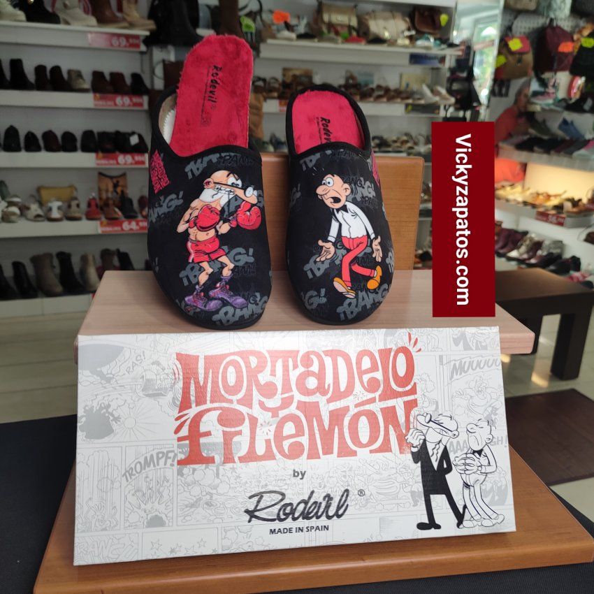 Zapatillas de Mortadelo y Filemón Boxeo Con Plantilla Extraíble RODEVIL 582 HECHAS EN ESPAÑA