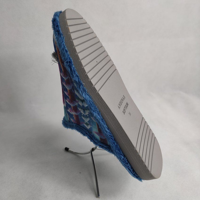 Zapatilla de Casa Mujer ANDINAS 404 OSITO Jeans con Bordado
