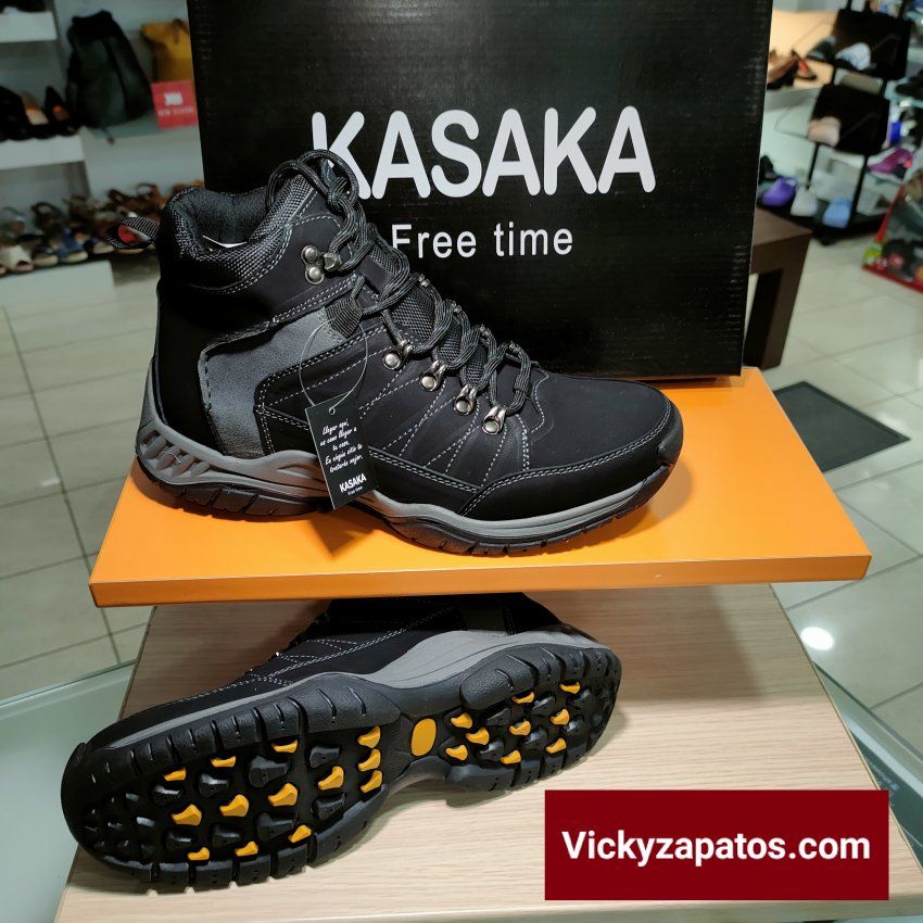 Bota Casual de Momtaña en Piel KASAKA K05 Todo Confort y Calidad a Buen Precio Coslada