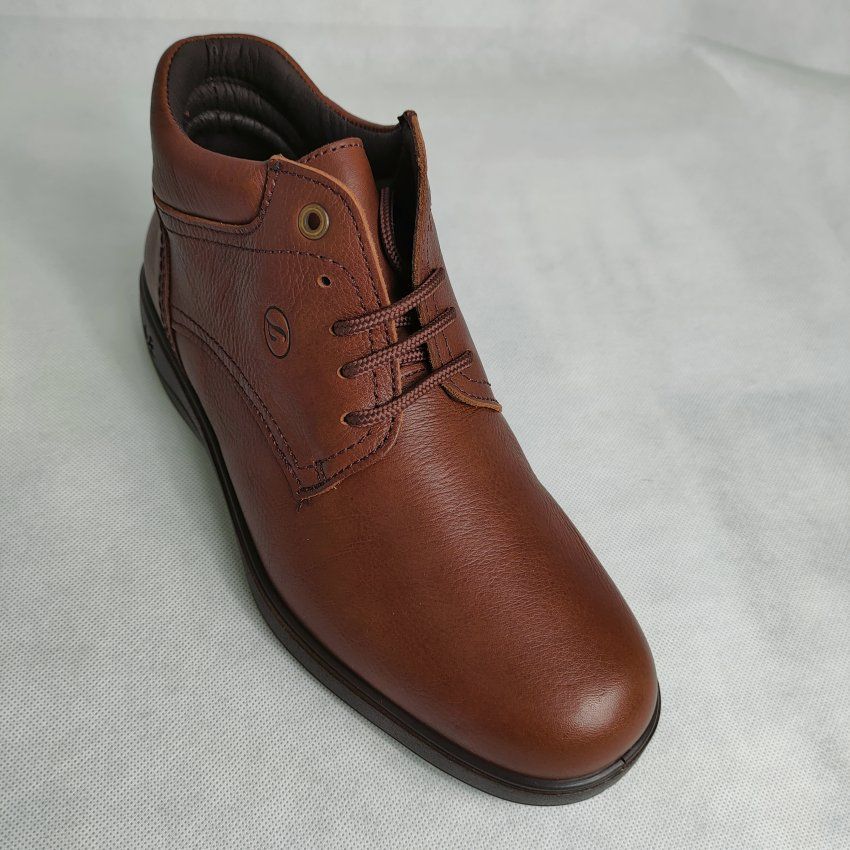 Botín Confort Hombre LUISETTÍ 37705 Piel Napa Coñac – Memory Foam y Máximo Agarre