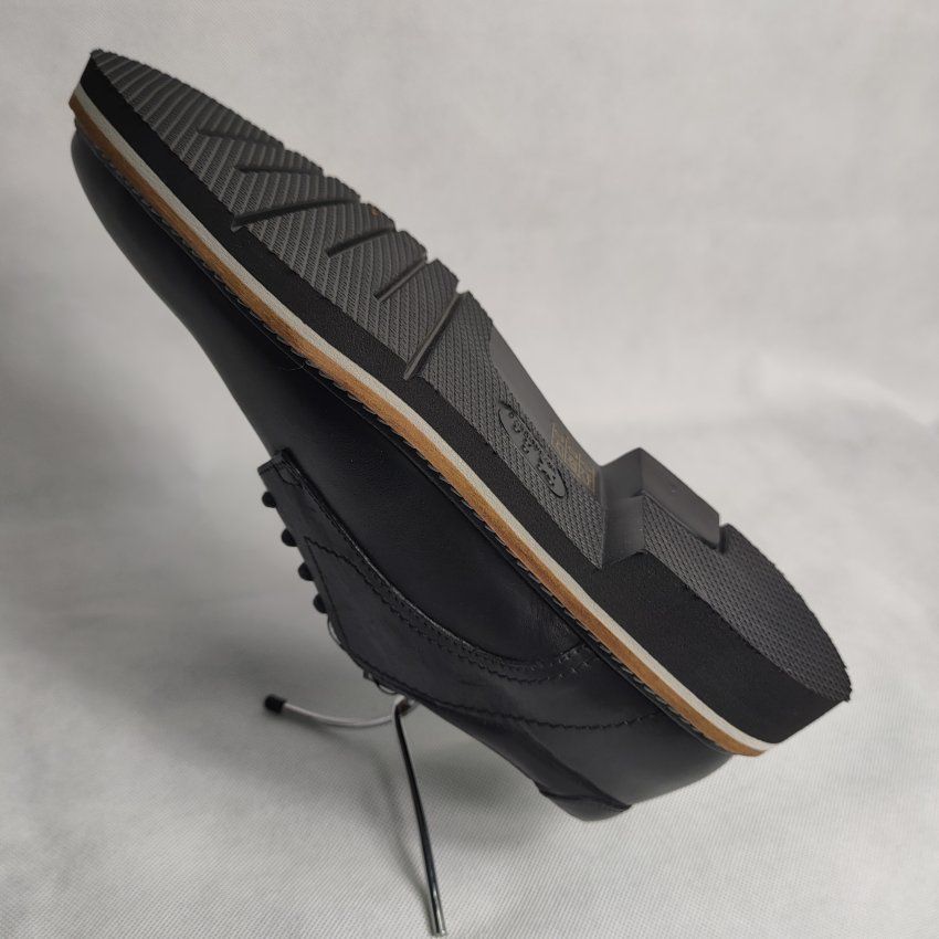 Zapato de Vestir Hombre BAERCHI 5850 Piel Cuero y Negro con Cordones