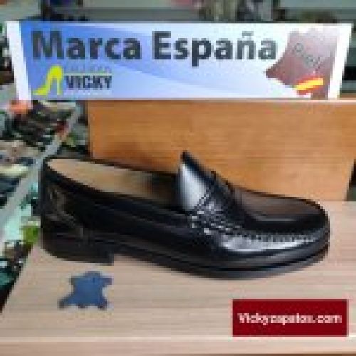 Zapato Castellano con Antifaz con Suela de Cuero y Cosido a Mano Made in Spain JE BE FLEX