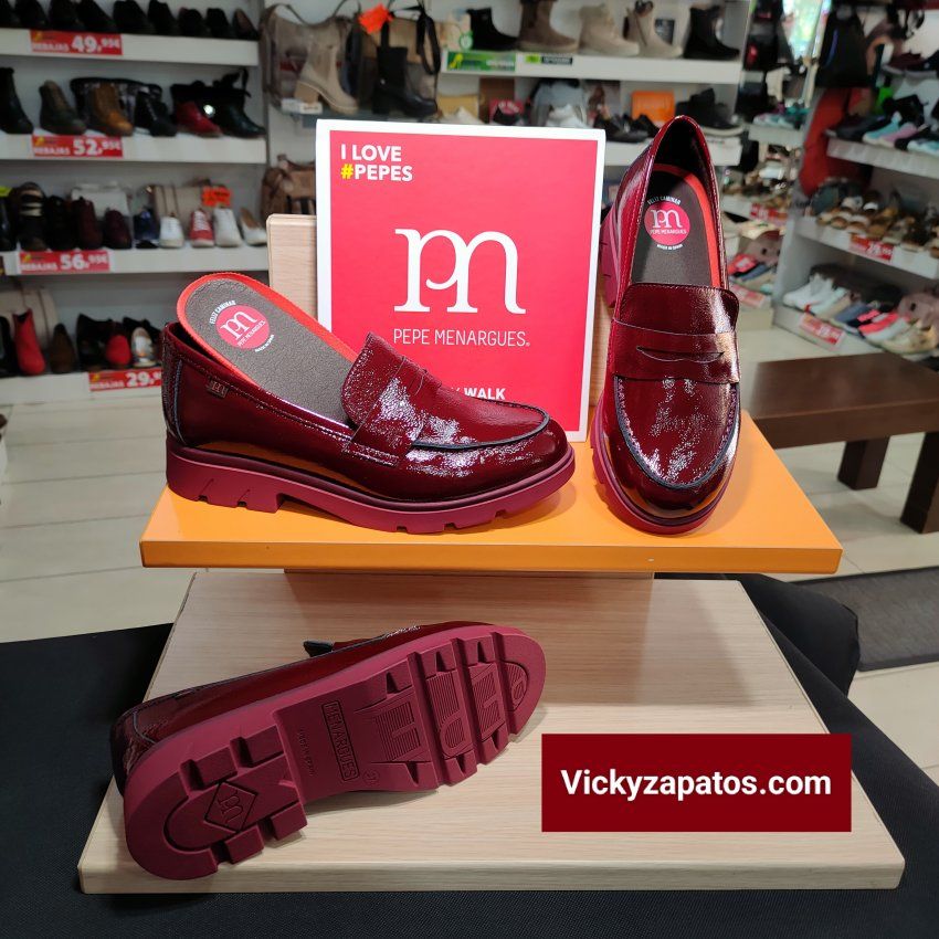 Zapato Mocasín en Piel Charol PEPE MENARGUES 21041 HECHOS EN ESPAÑA Madrid