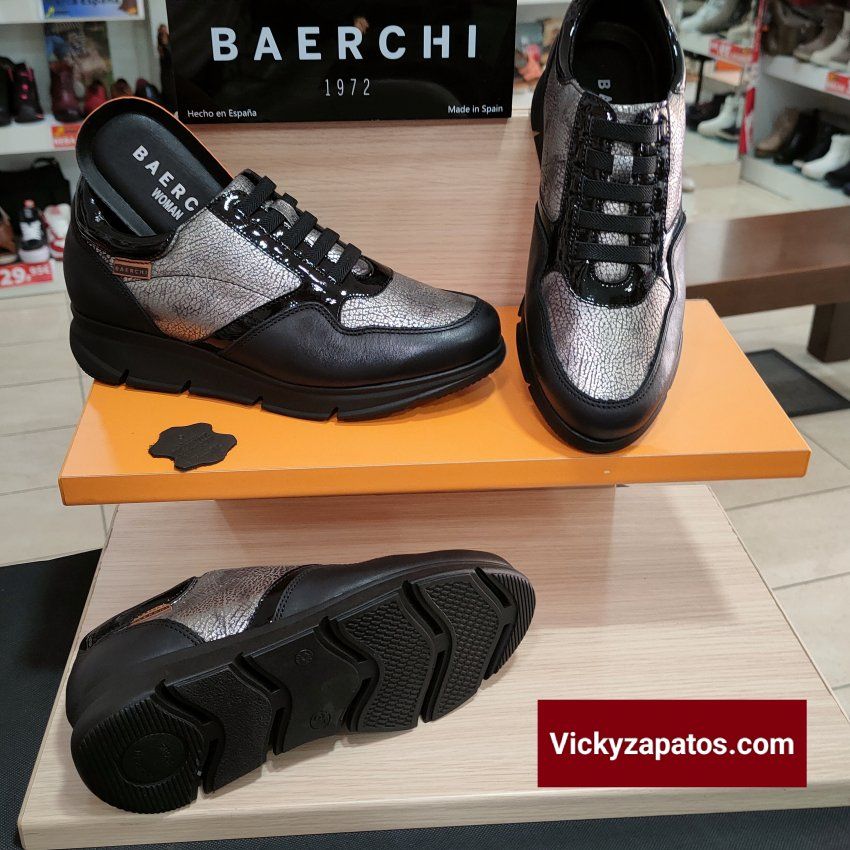 Deportivo Casual En Piel BAERCHI WOMAN 54061 Hecho en España Otoño Invierno 23 Madrid