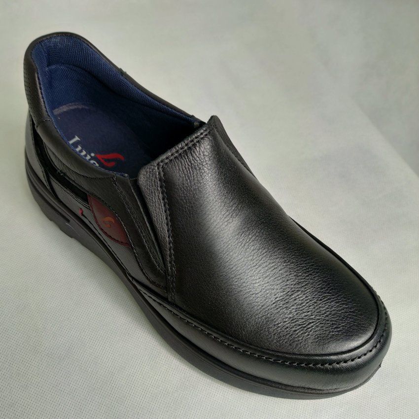 Luisetti 310110– Zapato mocasín confort de piel color negro | VickyZapatos