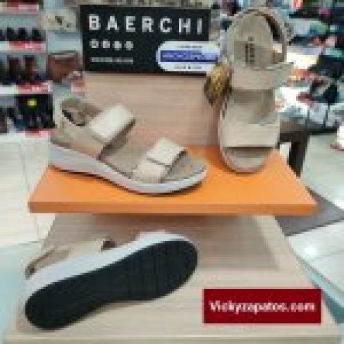 Sandalia de Piel con Plantilla Extraíble Anchas Especiales BAERCHI WOMAN 61650
