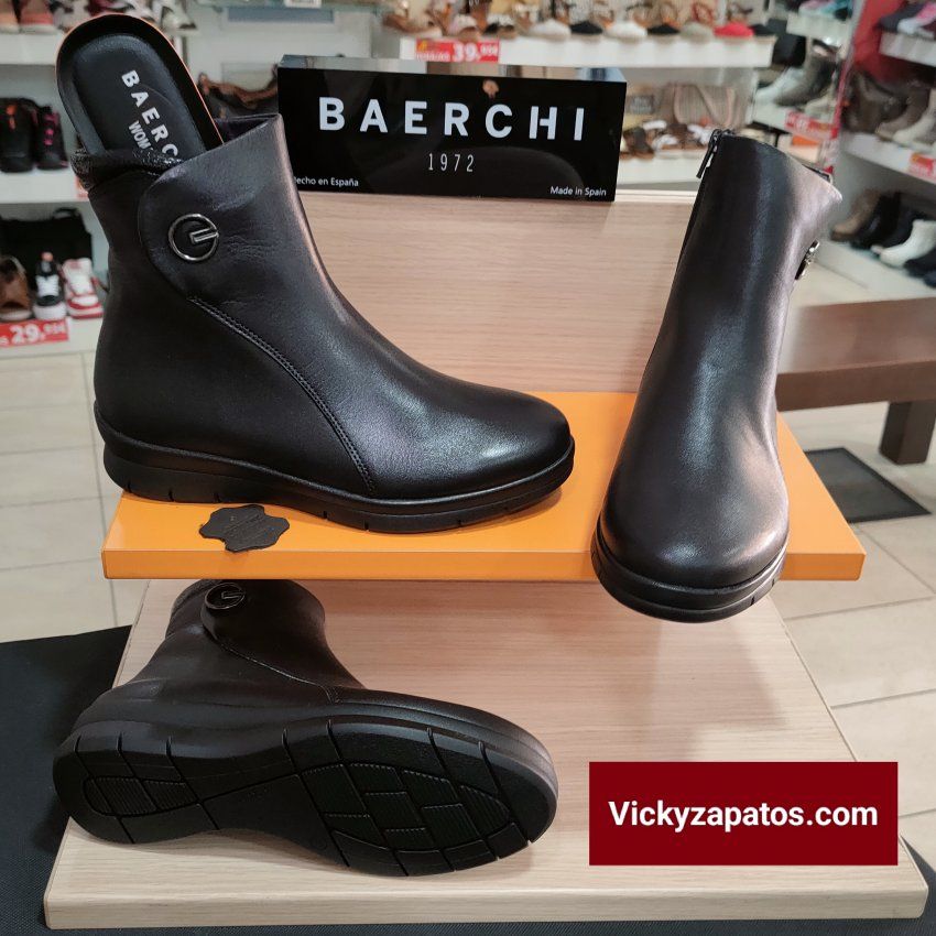 Botín Casual En Piel BAERCHI WOMAN 54073 Ancho Especial Otoño Invierno 23 San Fernando de Henares