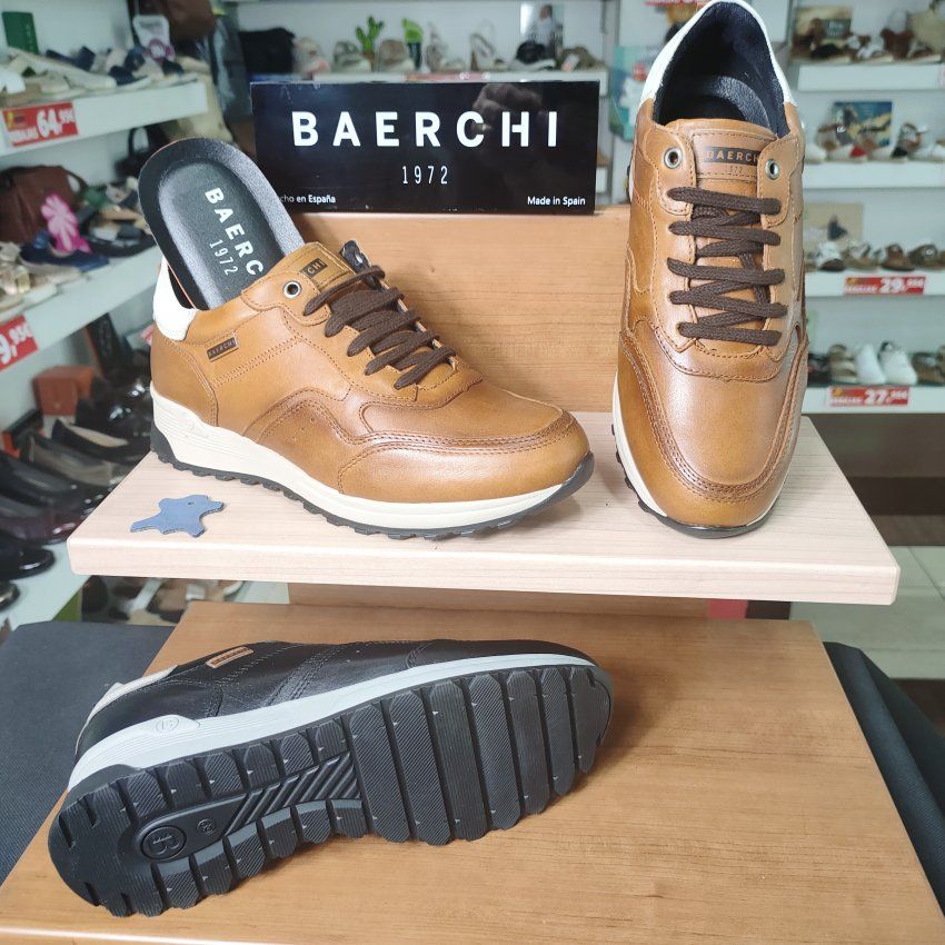 Zapato Deportivo Casual de Piel en Cuero y Negro BAERCHI 1309 PUMA | VICKYZAPATOS