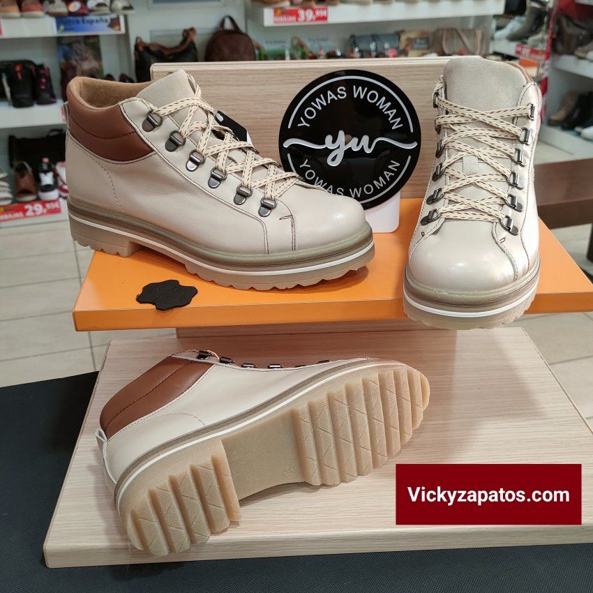 Botín de Cordón Tipo Montaña YOWAS WOMAN S1070 HECHOS EN ESPAÑA Madrid