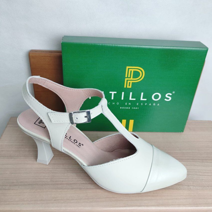 Salón Tipo Gilda de Piel Napa PITILLOS 11193 Tacón Alto Destalonado Hecho en España