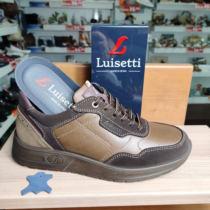Luisetti 36224 – Deportivo casual de piel para hombre, plantilla Memory Foam  | VickyZapatos