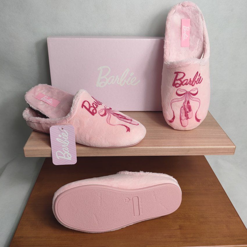 Zapatilla de Casa Mujer MARPEN BARBIE Rosa con Memory Extraíble