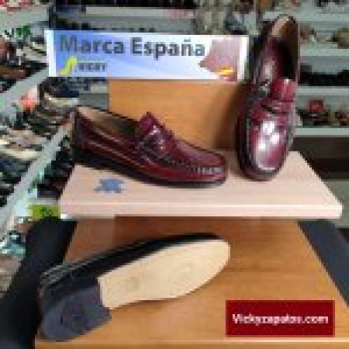 Zapato Castellano con Antifaz con Suela de Cuero y Cosido a Mano Made in Spain JE BE FLEX