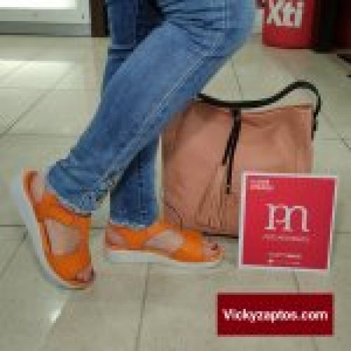Sandalia en Piel y Planta de Gel Cuña Baja PEPE MENARGUES 10501 Hechas en España Primavera Verano 22