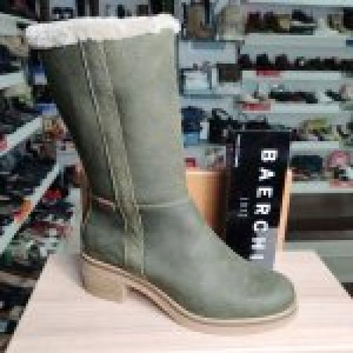 Bota Casual en Piel Nobuk BAERCHI 60302 ZEBRA en Marrón y Kakí | VICKYZAPATOS