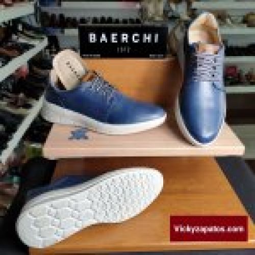Zapato Casual con Cordón en Piel BAERCHI 1400S Primavera Verano 24 Hecho en España