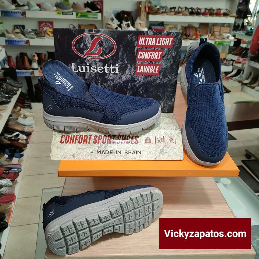 Zapato Deportivo LUISETTÍ 31122 Máximo Confort de Trabajo Lavables en Coslada Hecho en España