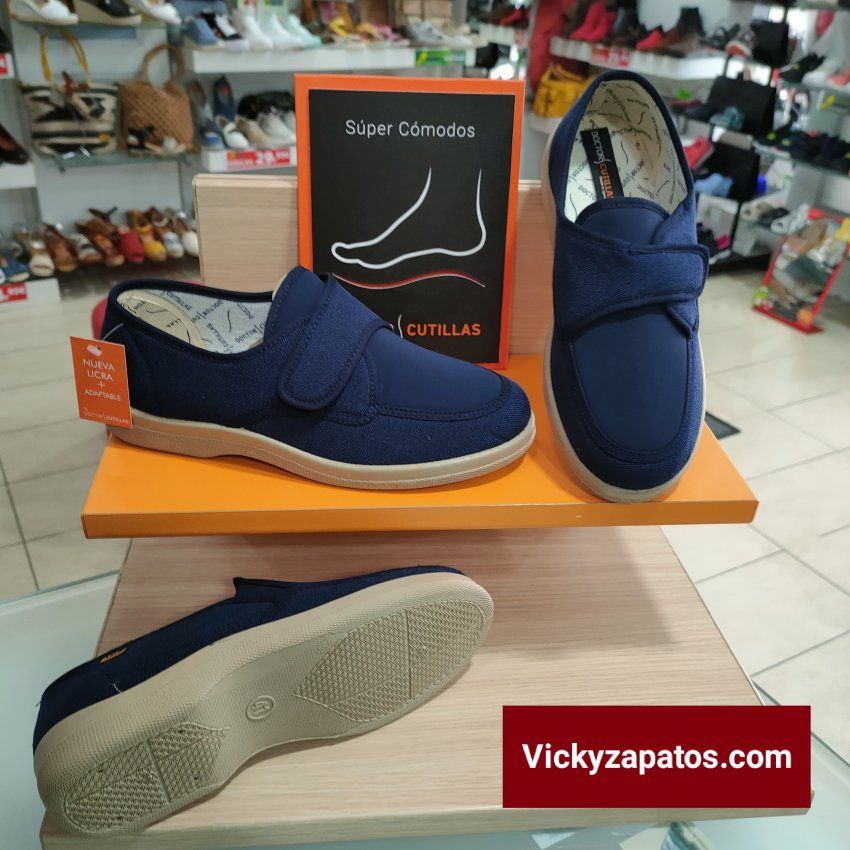 Zapatilla de Velcro y Licra Ajustable DOCTOR CUTILLAS 21300 en Coslada