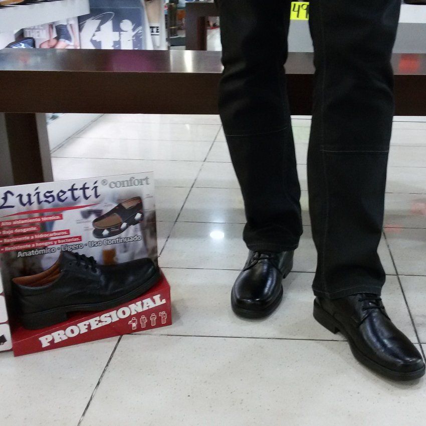 Zapato Cordon Profesional Todo en Piel con plantilla Extraíble made in Spain LUISETTÍ 0101