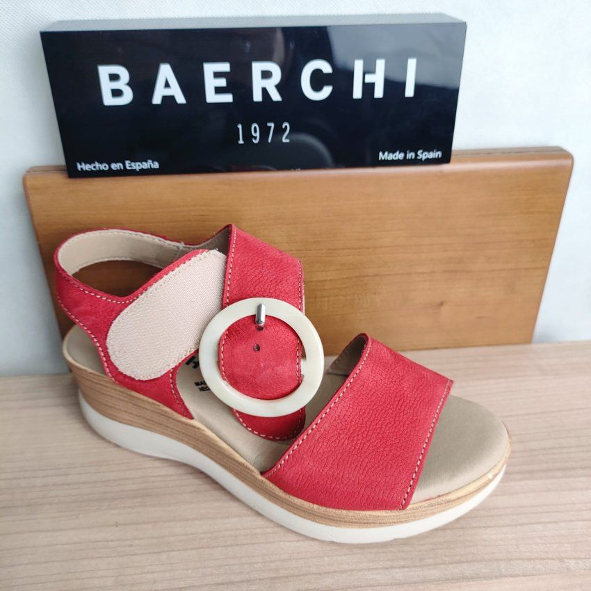 Sandalia de Piel con Velcro Ajustable BAERCHI WOMAN 40200 BOTICELI – Hecha en España