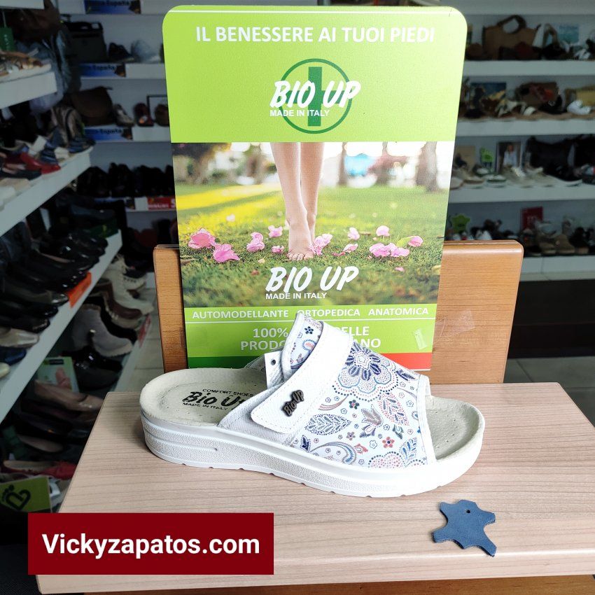 Zueco en Piel y Licra Especial Pies Delicados BIO UP 1716 Ya en Calzados VICKY Coslada