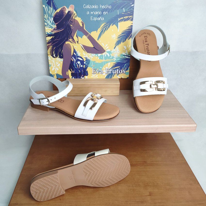 Sandalia de Piel EVA FRUTOS 3097 Hecha en España