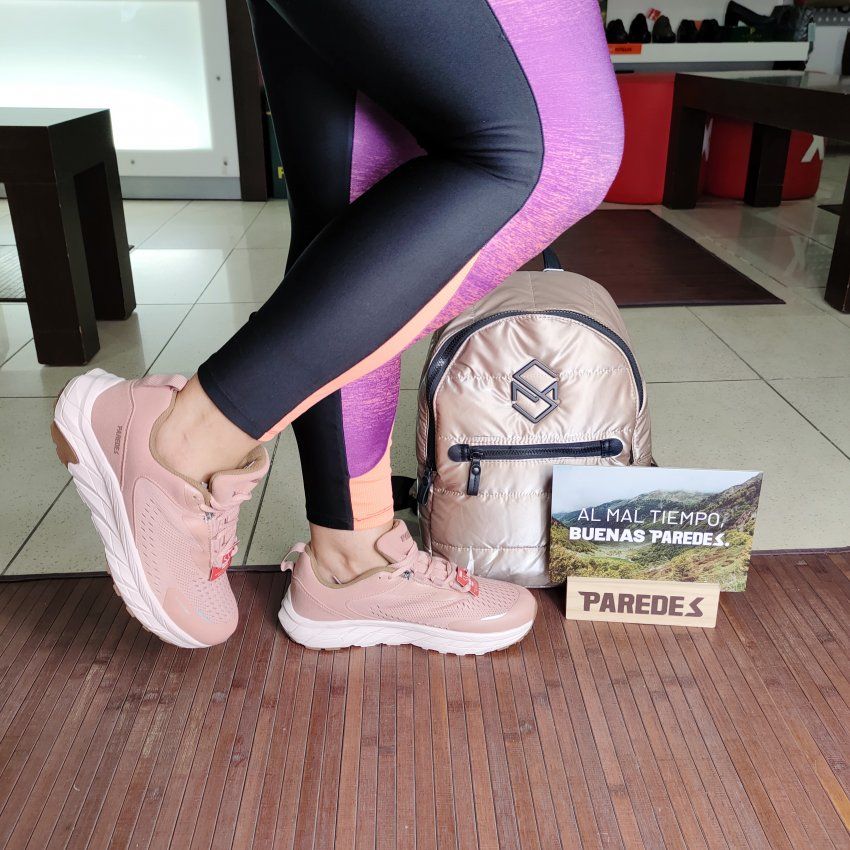 Paredes Carlet LD25539 – Deportivo de trekking Waterproof para mujer en color rosa   VICKY Zapatos