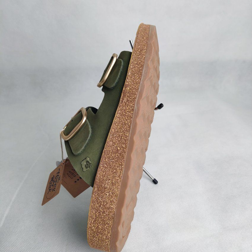 Sandalia BIO Mujer THE HAPPY MONK Formentera 02 Piel Nobuck – Doble Hebilla Ajustable