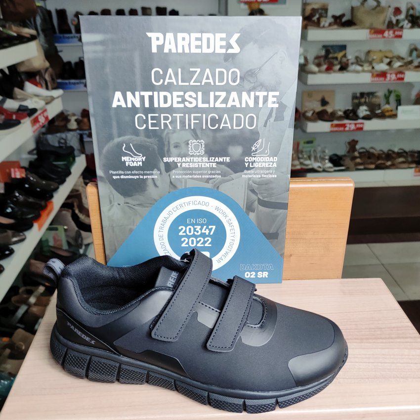 Paredes Arizona OP5149 – Deportivo profesional negro con velcro y suela antideslizante   VICKY Zapatos