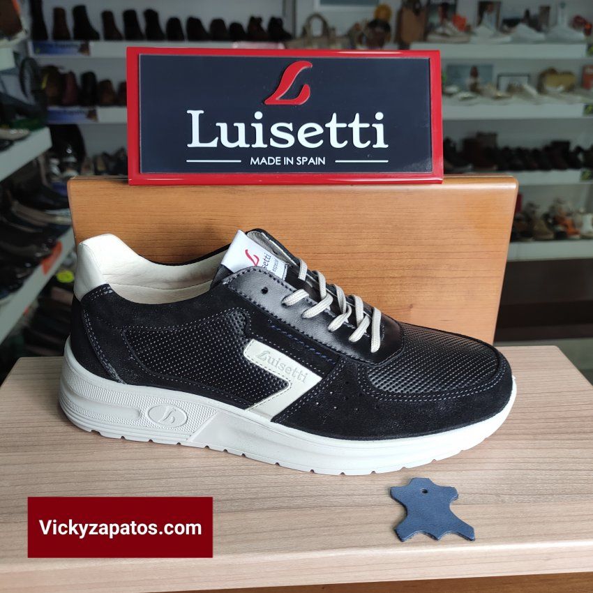 Zapato Casual con Cordón en Piel LUISETTÍ 36221 Primavera Verano Hecho en España