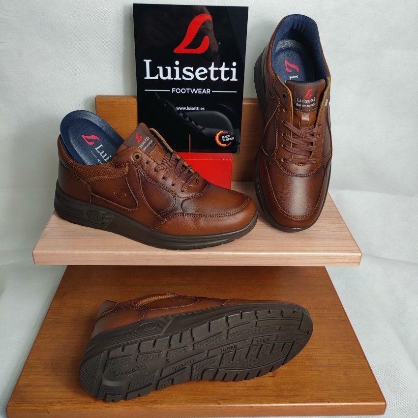 Deportivo Casual Hombre LUISETTÍ 36230 Piel Napa – Memory Foam Hecho en España