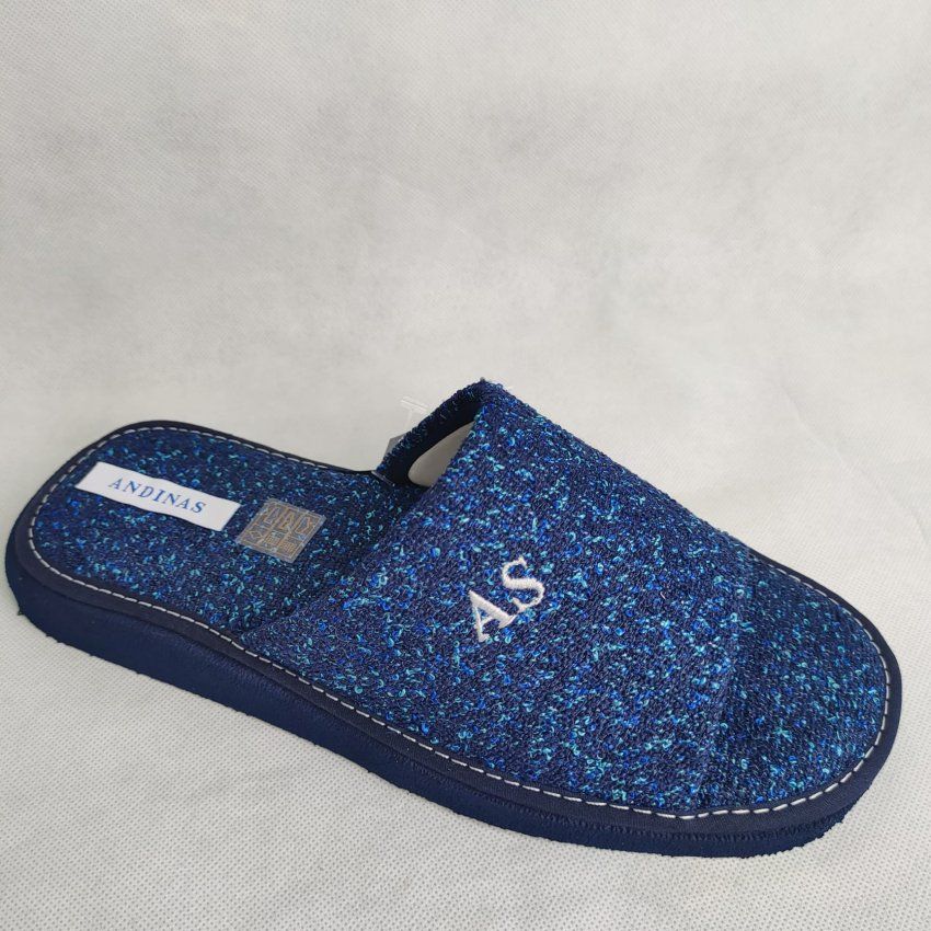 Zapatillas de Casa Hombre ANDINAS Pala Abierta Marino – Ultraligeras Hechas en España
