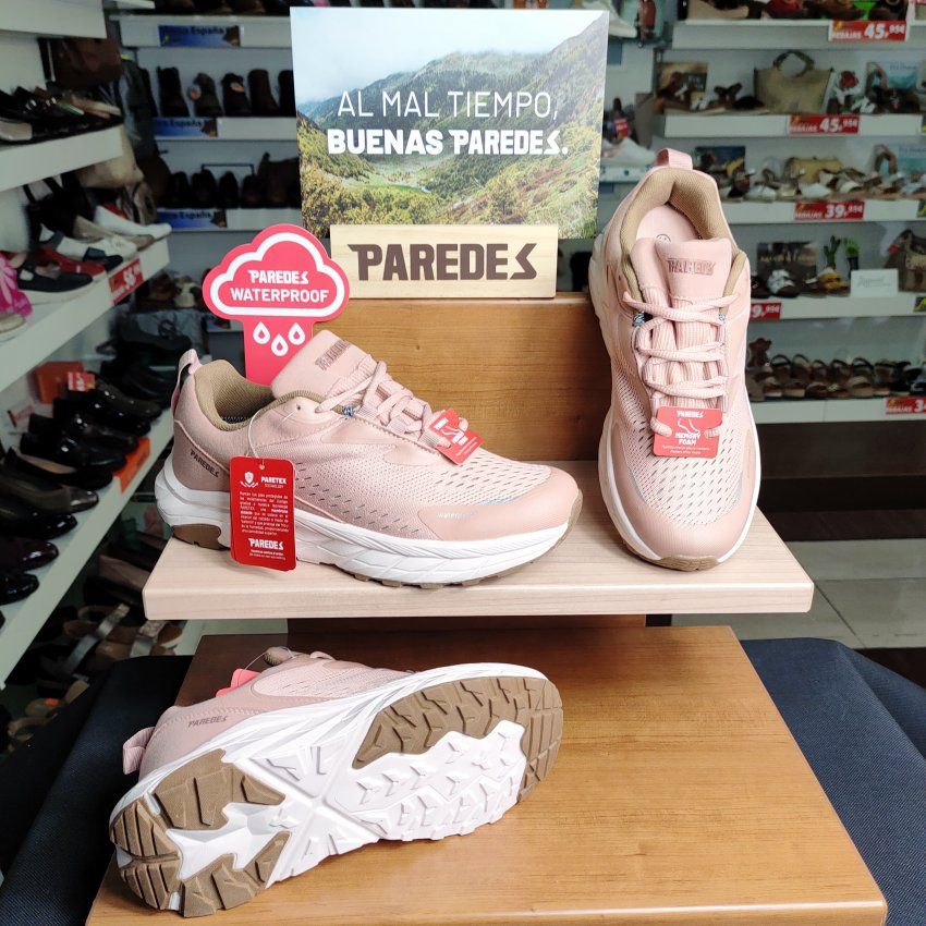 Paredes Carlet LD25539 – Deportivo de trekking Waterproof para mujer en color rosa   VICKY Zapatos
