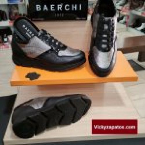 Deportivo Casual En Piel BAERCHI WOMAN 54061 Hecho en España Otoño Invierno 23 Madrid