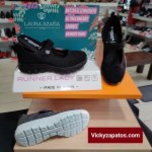 Deportiva Casual Merceditas con Memory Foam LAURA AZAÑA LA24507 HECHAS EN ESPAÑA