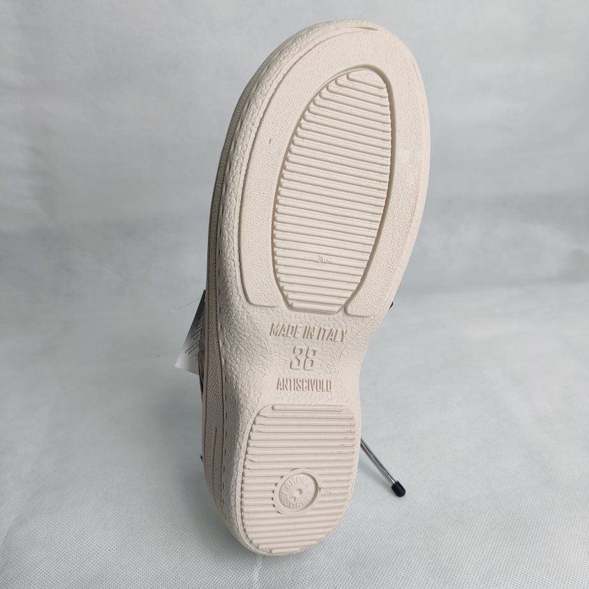 Zueco Confort Mujer BIO UP 553 Licra Adaptable Beige Floral – Memory Foam Antideslizante