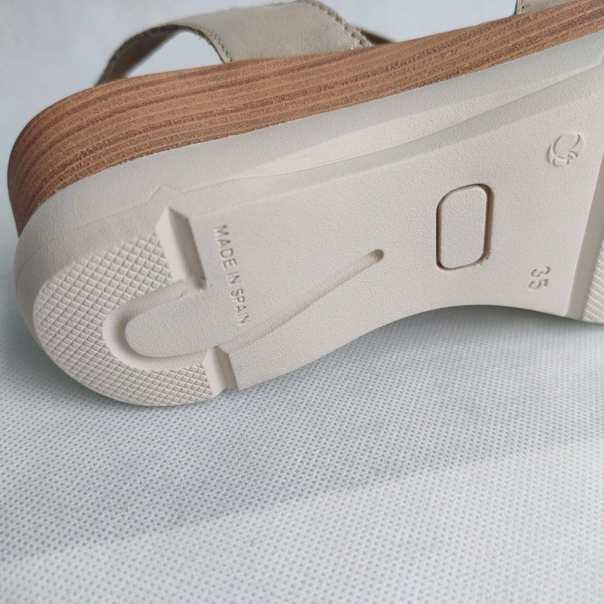 Sandalia de Piel Metalizada con Elástico BAERCHI WOMAN 40205 BOTICELLI – Hecha en España