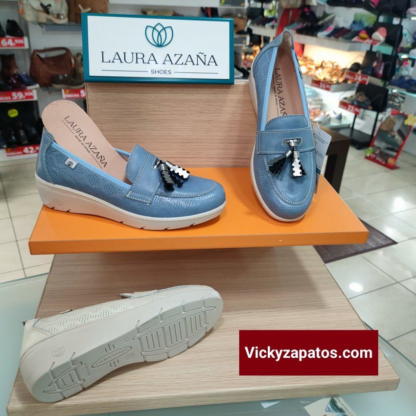Mocasín en Piel Grabada LAURA AZAÑA 26818 Hechos en España Primavera Verano 24 Coslada